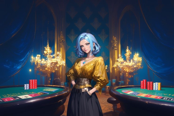 Antarmuka permainan blackjack Dream Gaming di emakqq